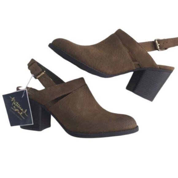 Natural Soul Shoes - New Natural Soul Tally Olive Ankle Strap Shoes Size 8.5 M